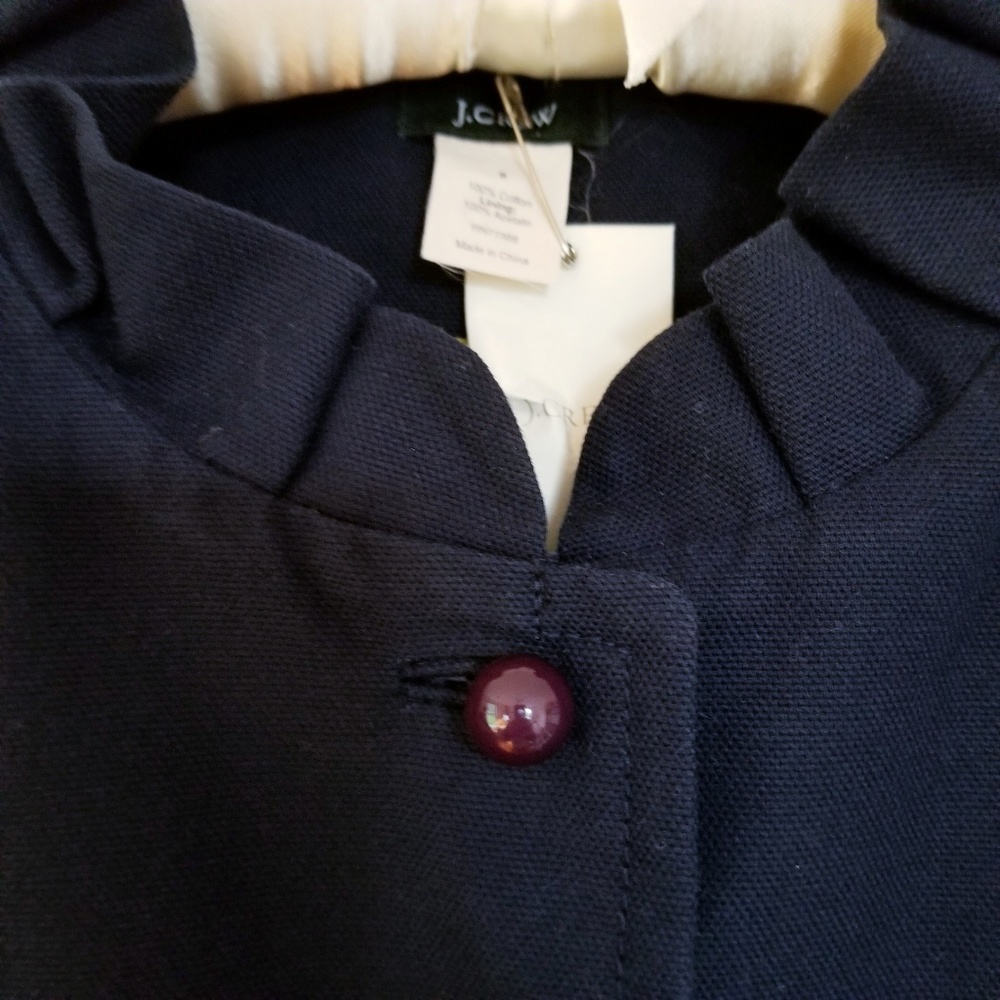 J. Crew Ruffle Swing Jacket - Picture 2 of 8